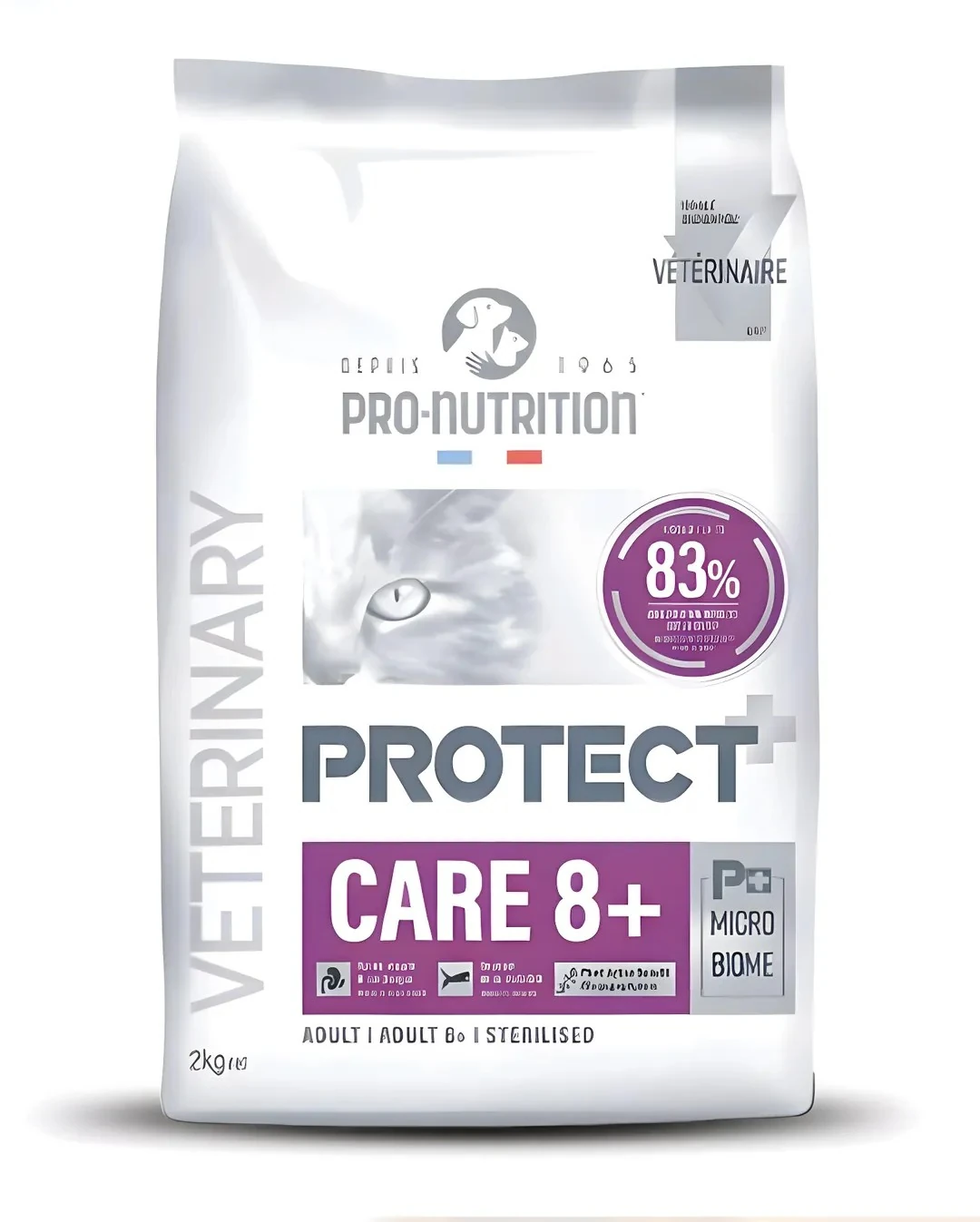 Protect Veterinary Care 8+ Böbrek, Kalp ve Eklem Fonksiyonlarını Destekleyici Kedi Maması 2 kg
