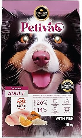 Petiva Somon ve Portakallı Premium Köpek Maması 15 kg
