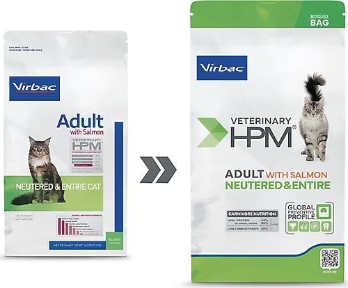 Virbac Adult Cat Salmon 7 kg – Kısırlaştırılmış ve Kısırlaştırılmamış Kediler İçin Premium Kedi Maması