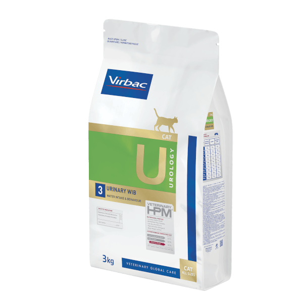 Virbac U3 Urology WIB (Water İntake & Behavior) Uriner Kedi Maması 3 Kg
