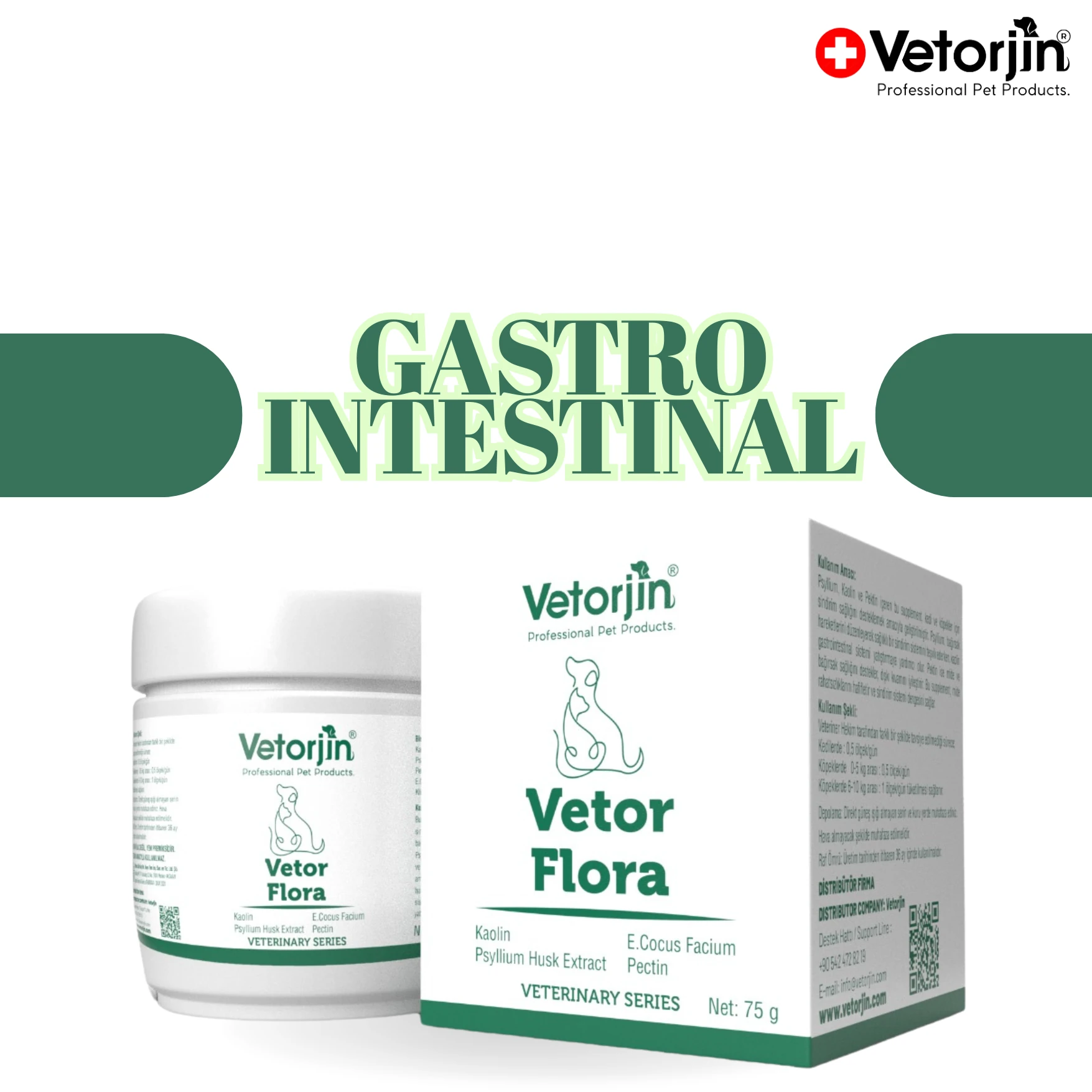 Vetorjin Kedi ve Köpekler İçin Gastrointestinal Sindirim
