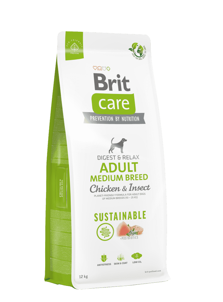 Brit Care Chicken & Insect Glutensiz Medium Irk Yetişkin Süperpremium Köpek Maması 12 kg