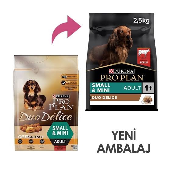 Pro Plan Duo Delice Sığır Etli Mini Irk Yetişkin Köpek Maması 2,5 kg