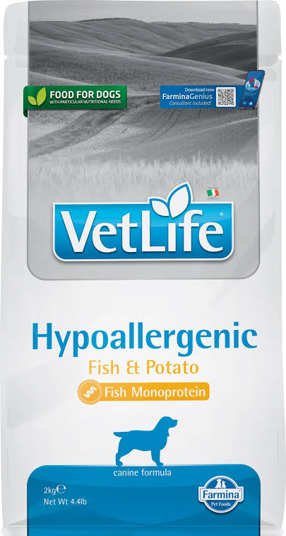 VetLife Hypoallergenic Fish Potato 12 kg