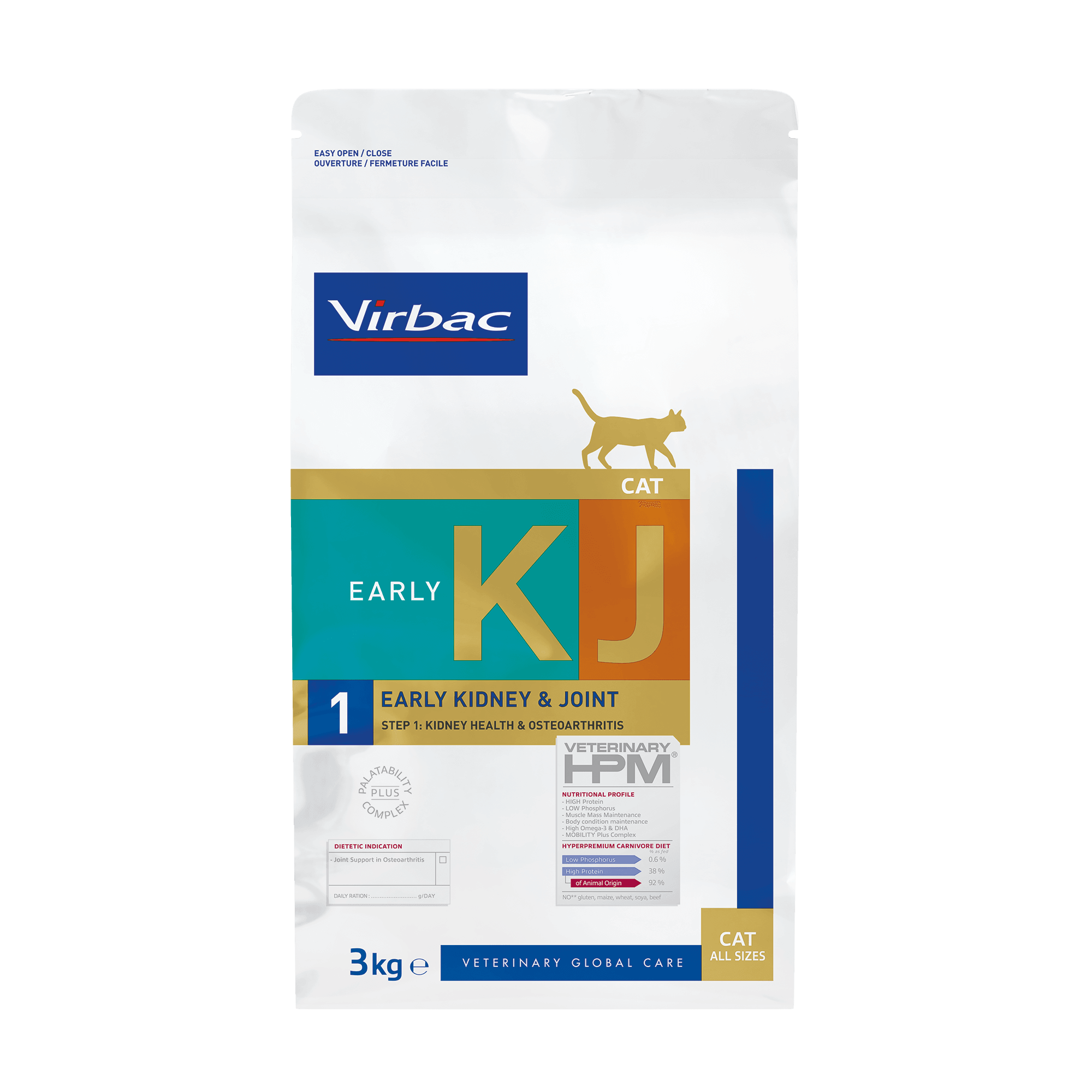Virbac Early Kidney Joint Support Cat Böbrek ve Eklem Desteği Kedi Maması KJ1 3 kg