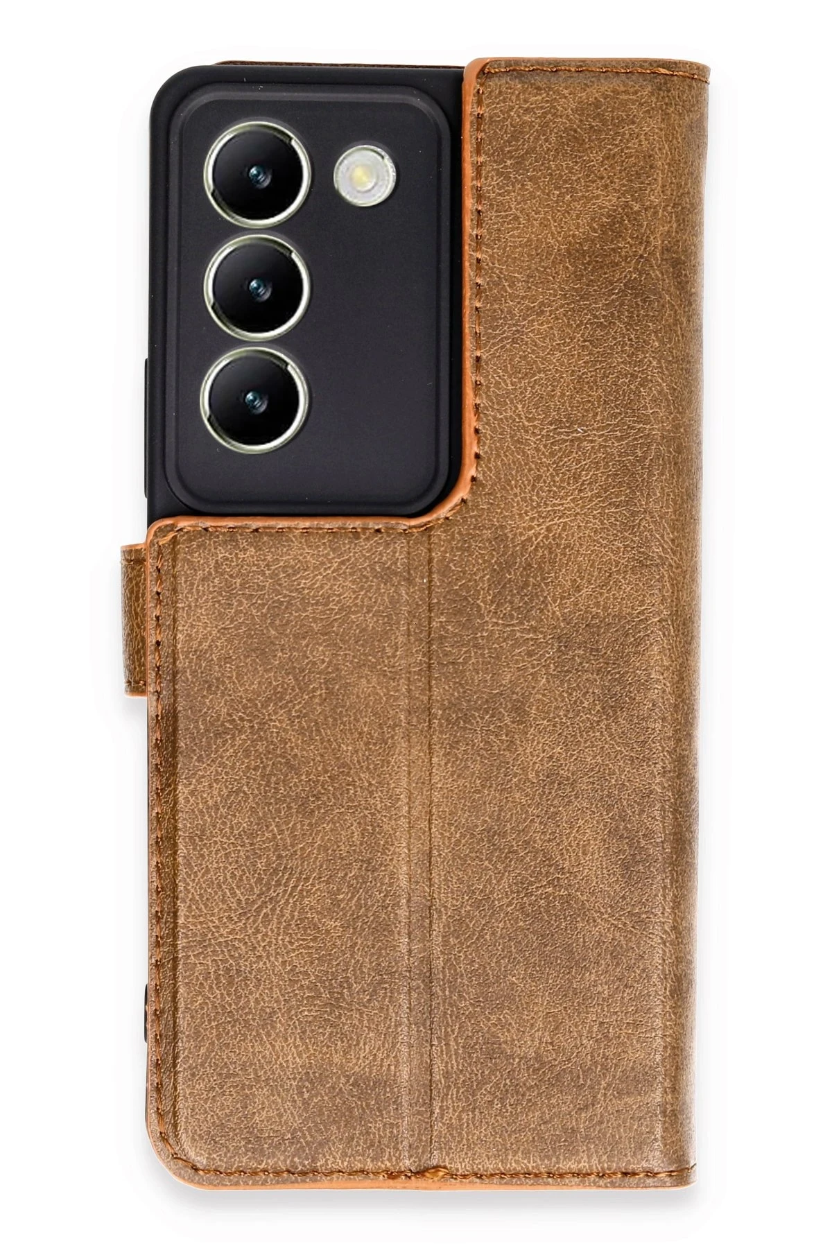 Samsung Galaxy A16 5G Cüzdan Kılıf, Koruyucu Kapaklı Kılıf - Taba