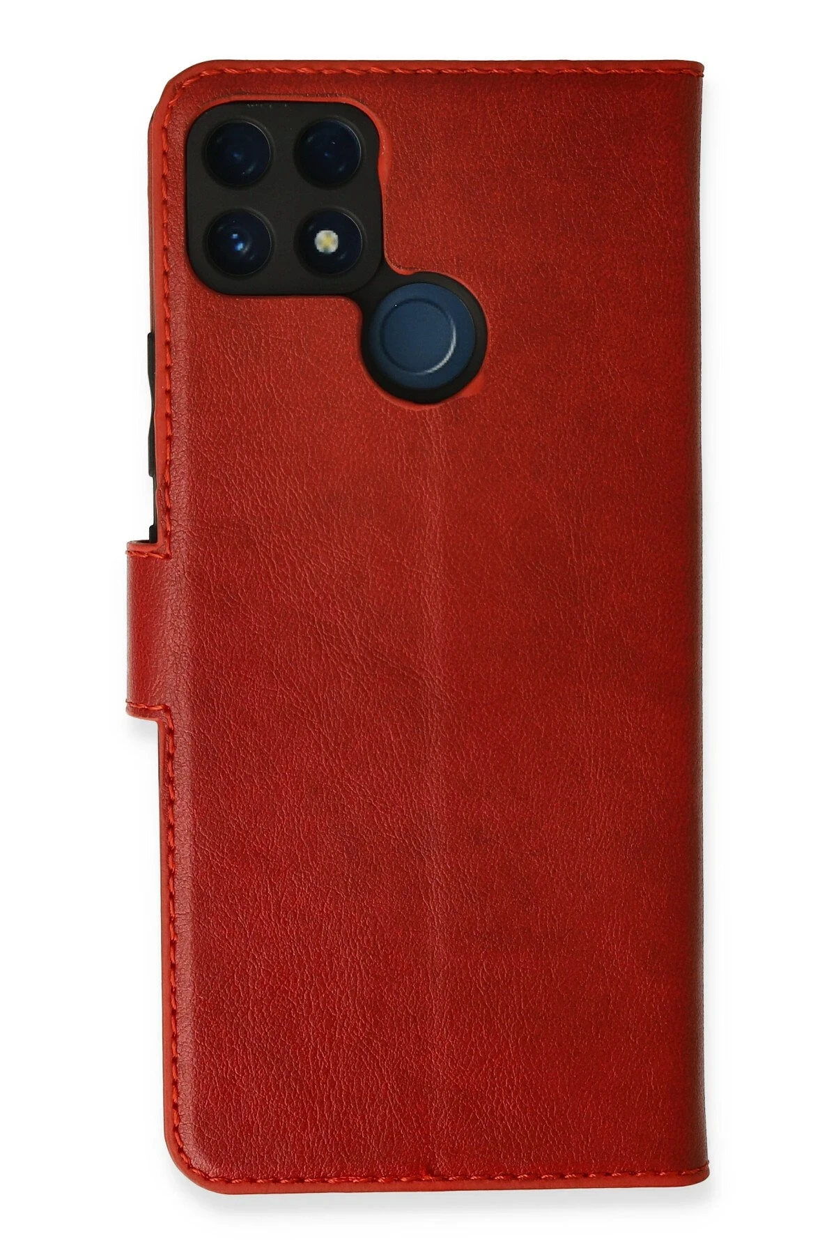 Realme C15/C25/C25S Kapaklı Telefon Kılıfı – Darbeye Dayanıklı, Şık ve Koruyucu Kılıf - Kırmızı