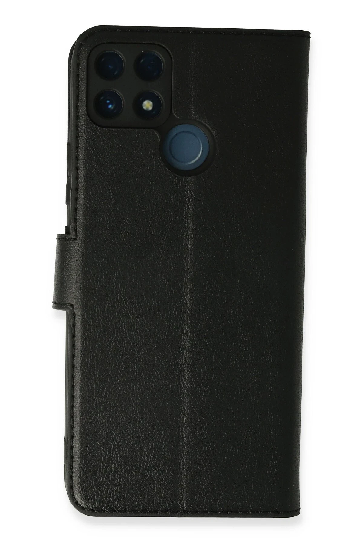 Realme C15/C25/C25S Kapaklı Telefon Kılıfı – Darbeye Dayanıklı, Şık ve Koruyucu Kılıf - Siyah