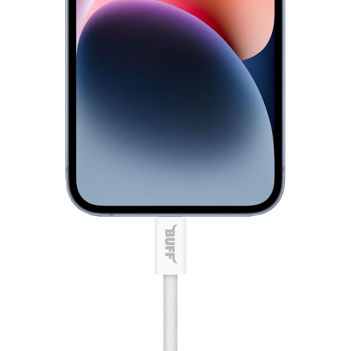 Buff, BL74 Örgülü 3A .2M Data ve Şarj Kablosu, Bükülmeye Dayanıklı, Hızlı Şarj, USB Lightning, Beyaz