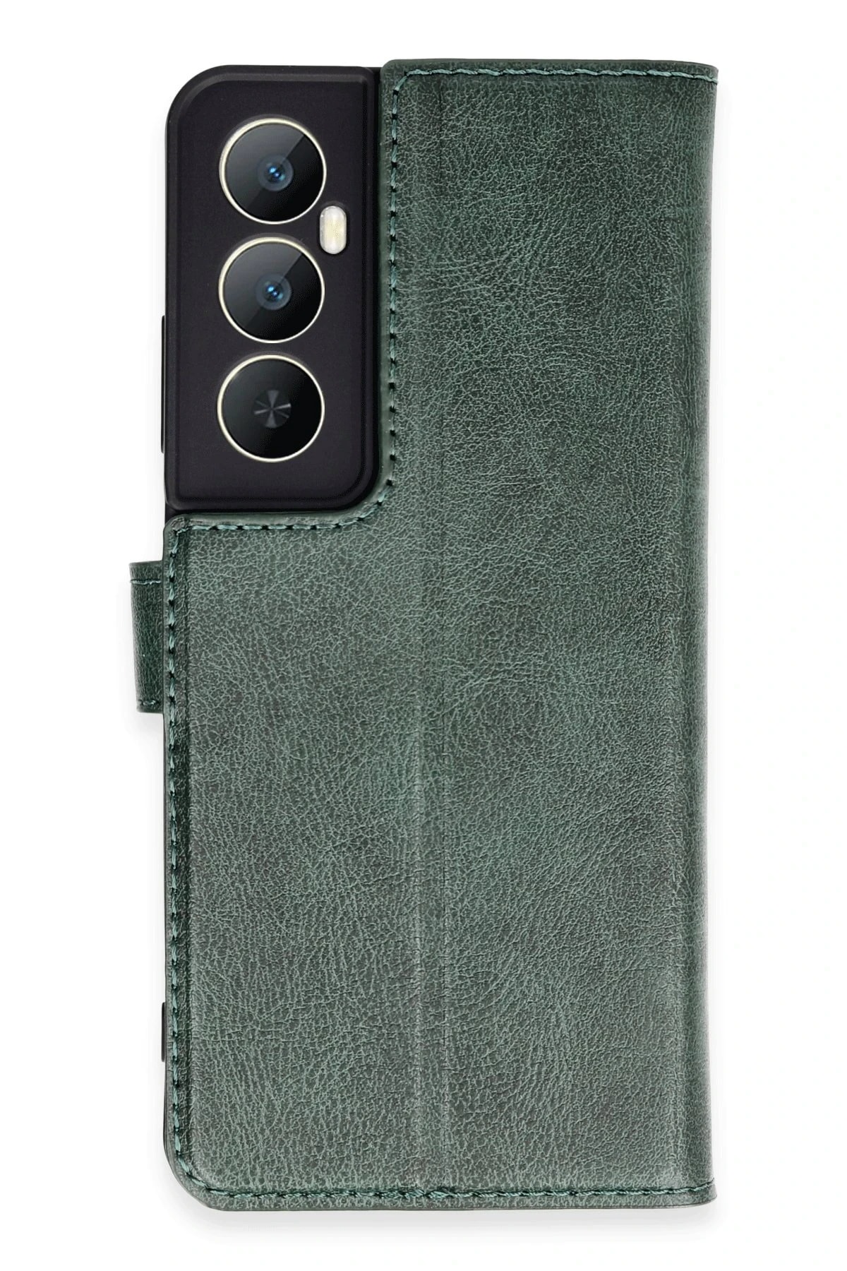 Realme C65 Kapaklı Telefon Kılıfı – Darbeye Dayanıklı, Şık ve Koruyucu Kılıf - Yeşil