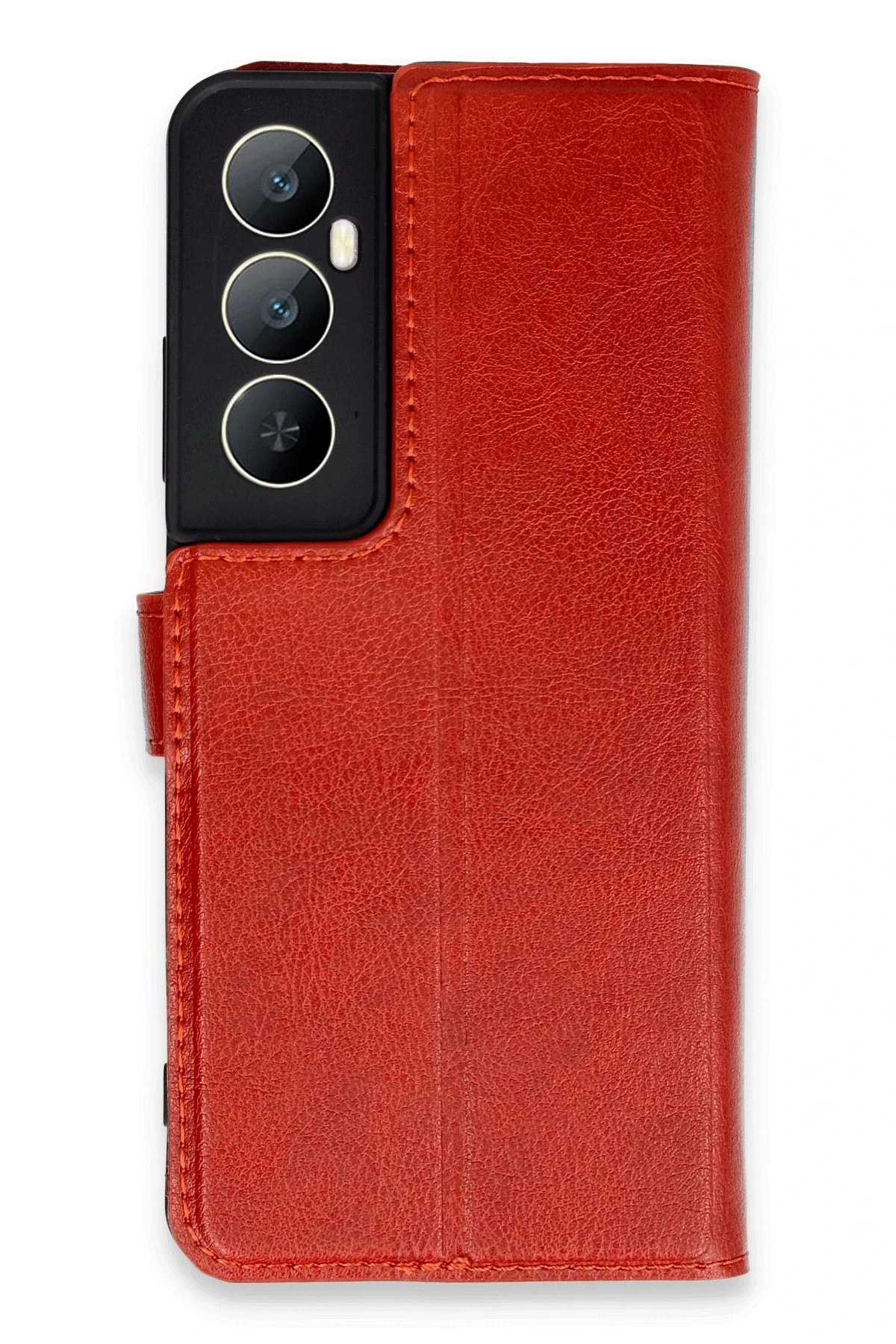 Realme C65 Kapaklı Telefon Kılıfı – Darbeye Dayanıklı, Şık ve Koruyucu Kılıf - Kırmızı