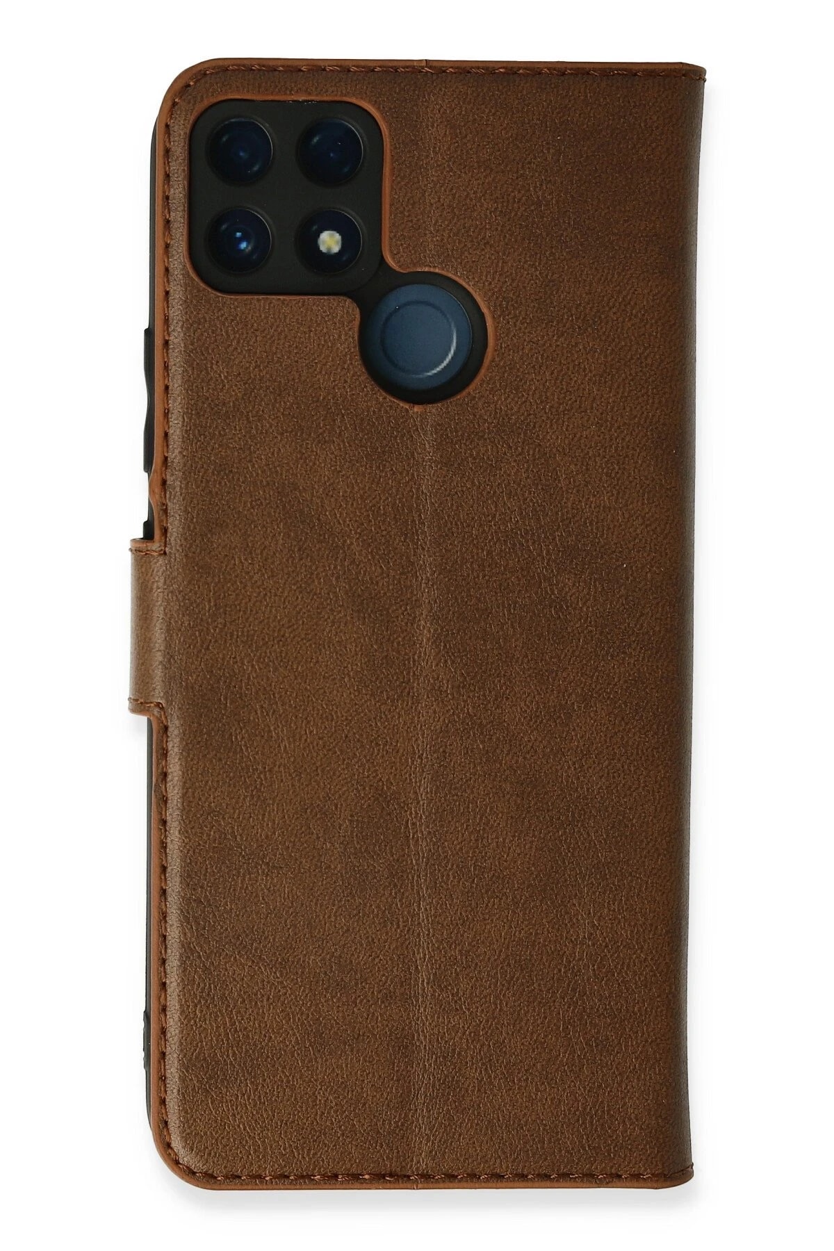 Realme C15/C25/C25S Kapaklı Telefon Kılıfı – Darbeye Dayanıklı, Şık ve Koruyucu Kılıf - Taba