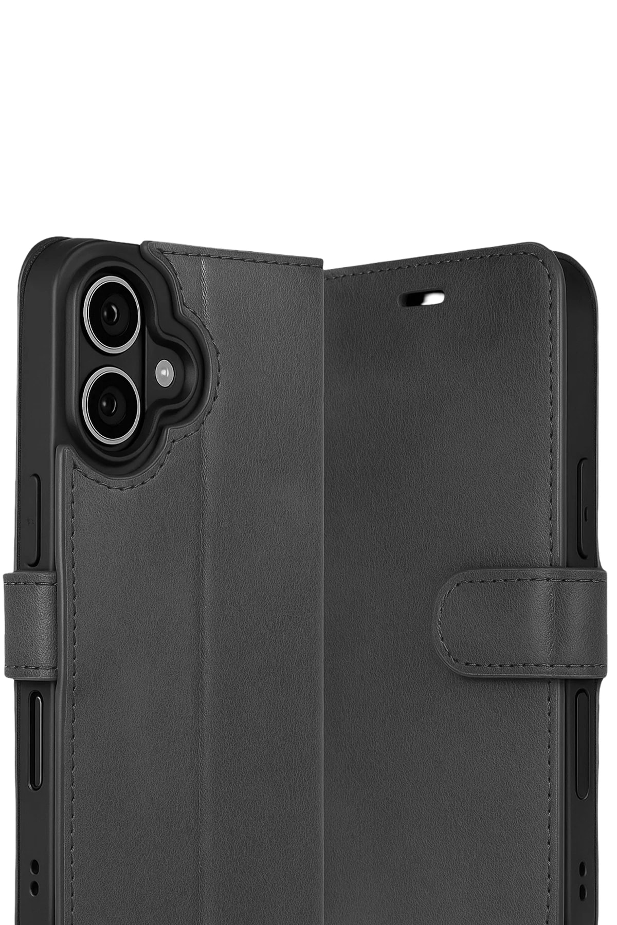 Apple iPhone 17 Deri Cüzdan Kılıf, Koruyucu Kapaklı Kılıf