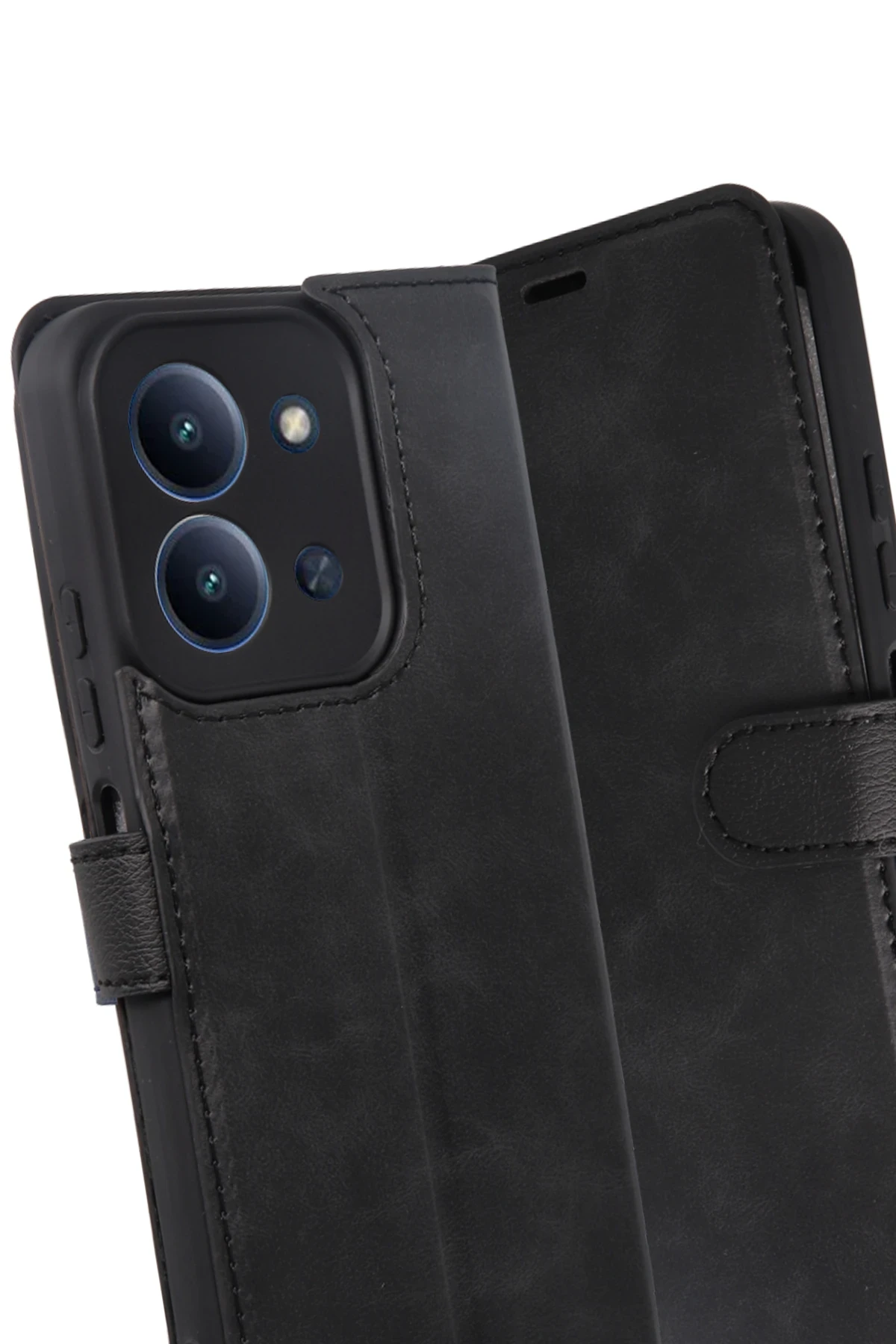 Xiaomi Redmi 15C 4G Deri Cüzdan Kılıf, Koruyucu Kapaklı Kılıf