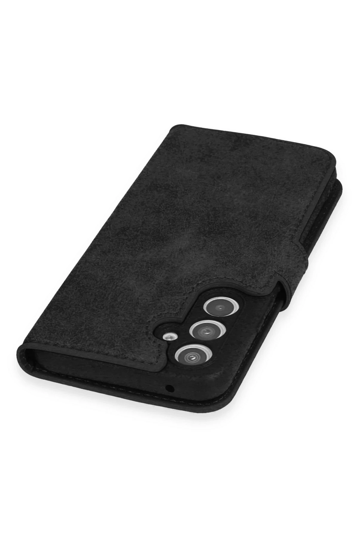  Samsung Galaxy A34 5G Deri Cüzdan Kılıf, Koruyucu Kapaklı Kılıf