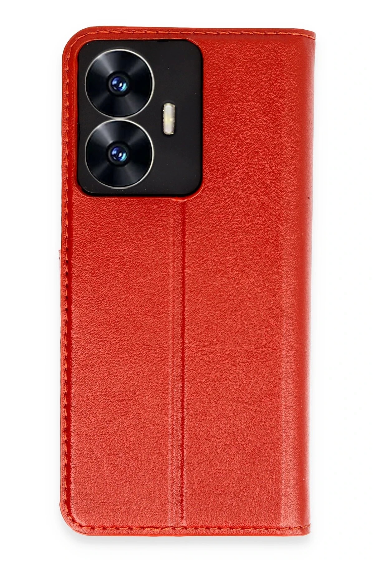 Realme C55 Kapaklı Telefon Kılıfı – Darbeye Dayanıklı, Şık ve Koruyucu Kılıf - Kırmızı