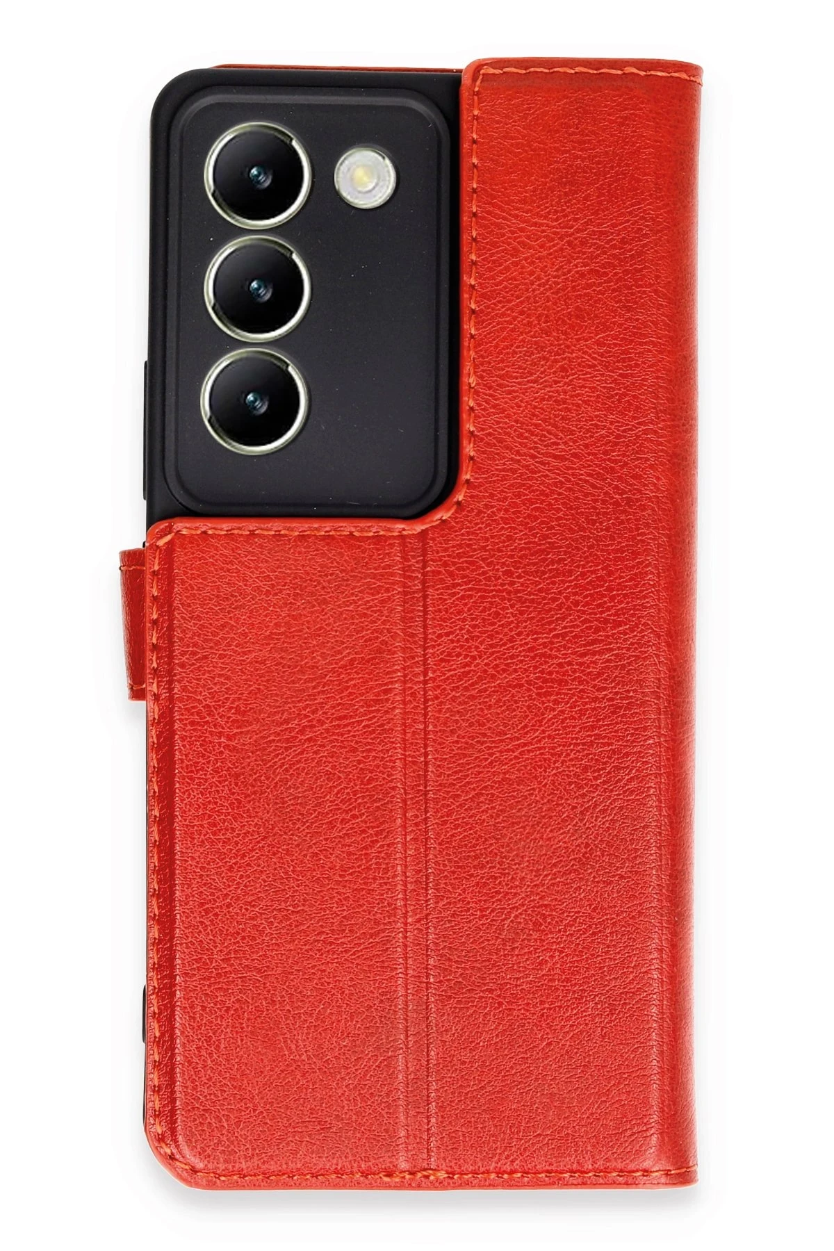 Samsung Galaxy A16 5G Cüzdan Kılıf, Koruyucu Kapaklı Kılıf - Kırmızı