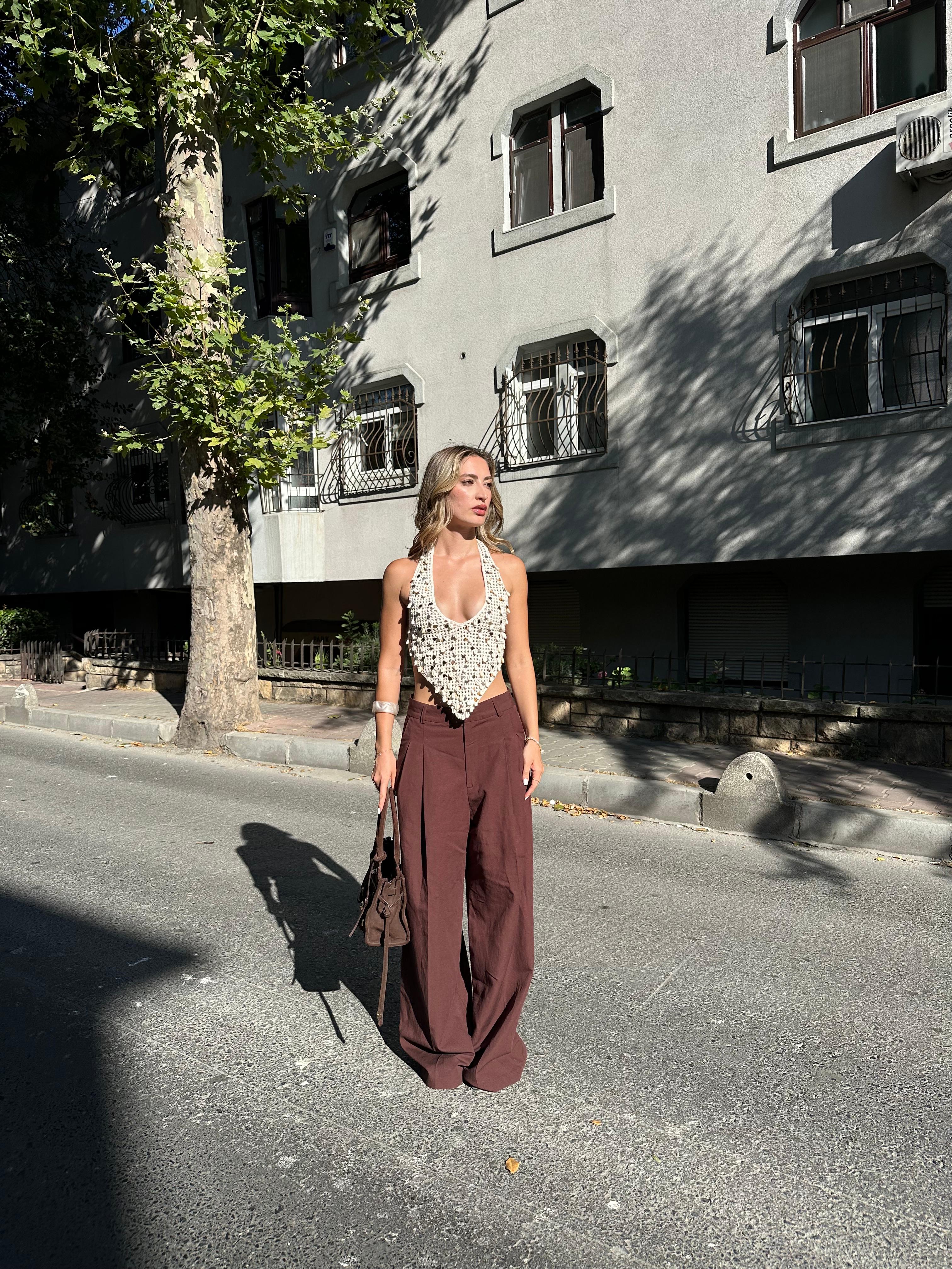 Galatea Pullu Deniz Kabuklu Bluz