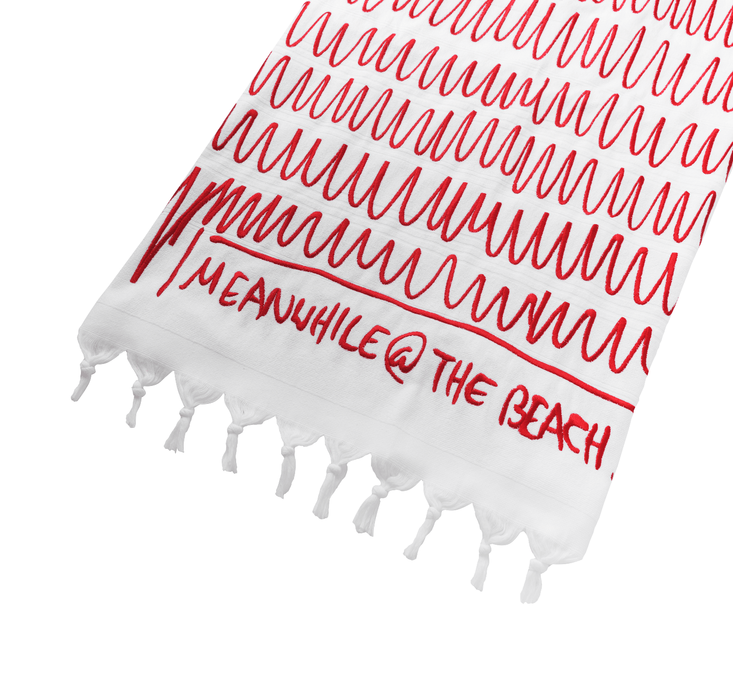 Anim X PİLEVNELİ X Mehmet & Kazım - Embroidered Beach Towel