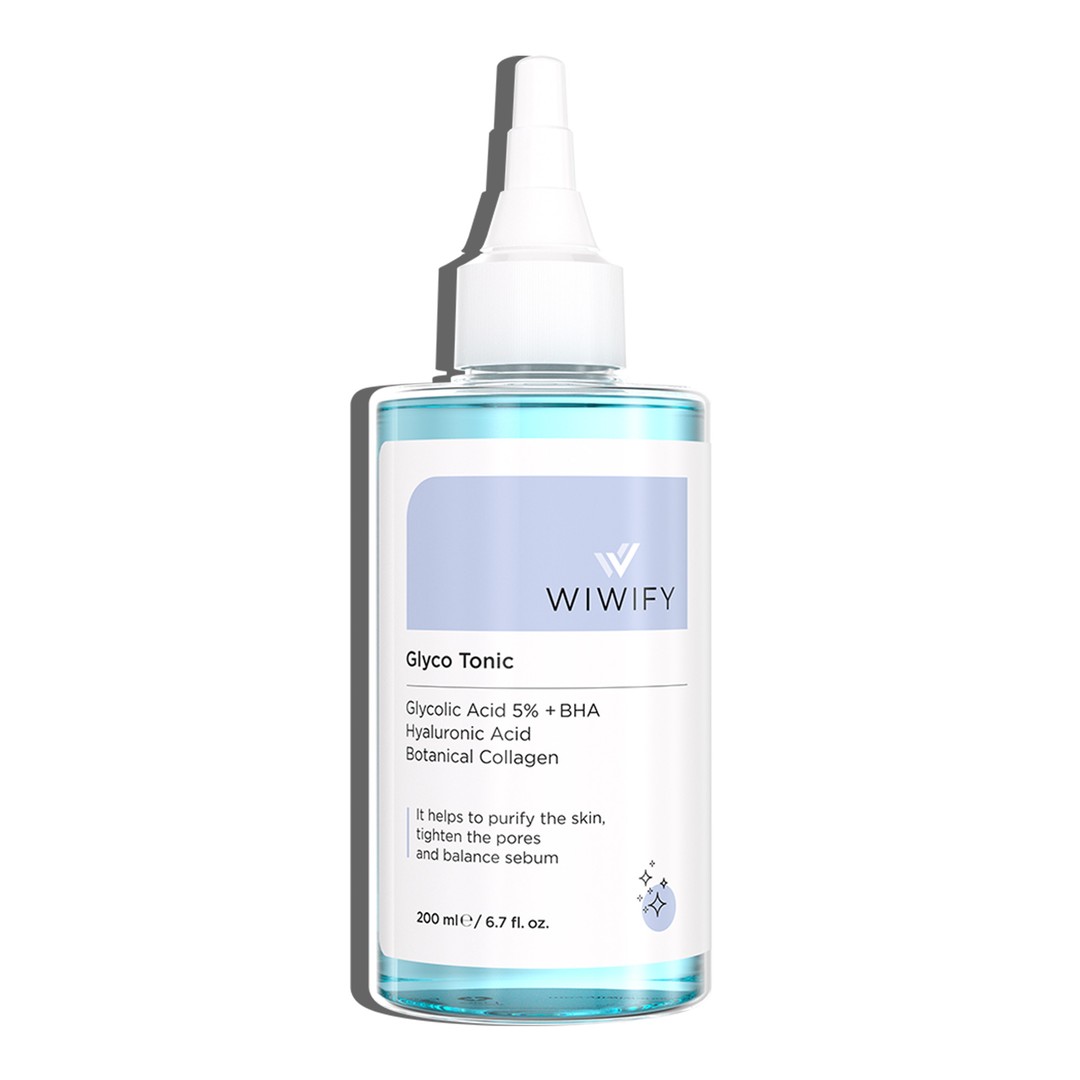 Cilt Yenileyici ve Gözenek Sıkılaştırıcı, Siyah Nokta Karşıtı Glikolik Asit Tonik 200 ml - Wiwify