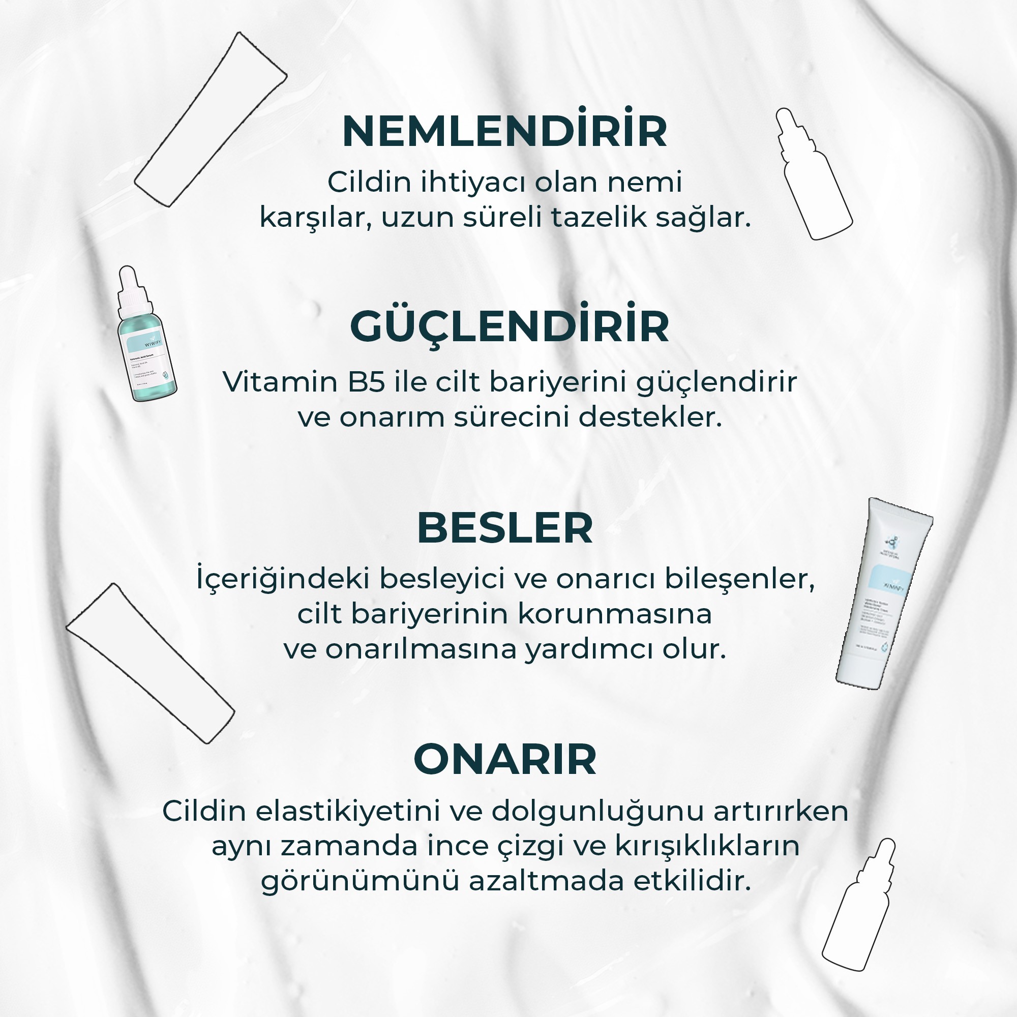 Hydra BOMB Nemlendirici, Hyaluronik Asit Serum Cilt Bakım Seti