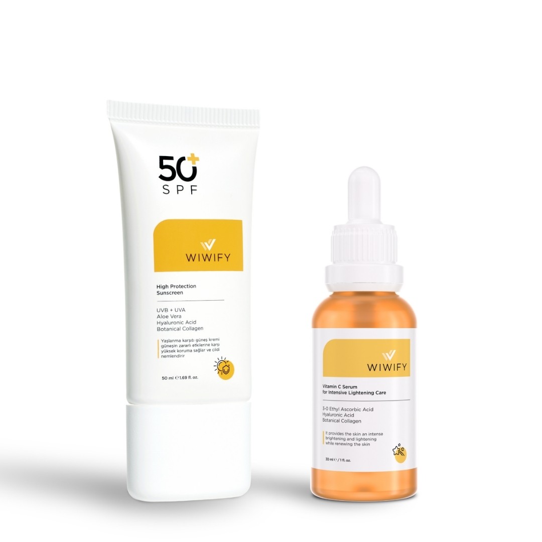 Sunscreen and Vitamin C Set for Dull and Matte Skin