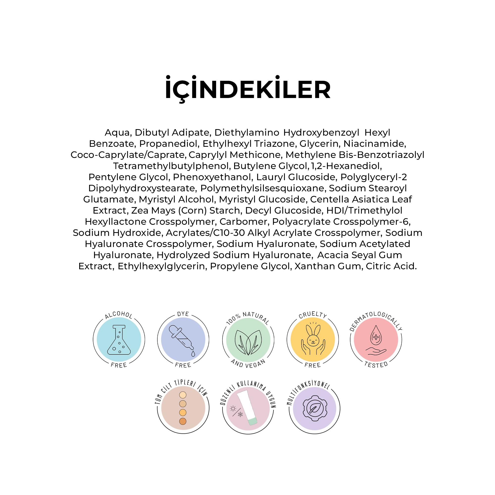 Yatıştırıcı, Onarıcı, Yüksek Korumalı, Centella Soothing Sun Serum SPF 50+ Pa 50++++ 50 ml