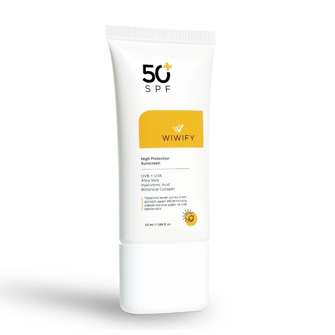 Aloe Vera Infused Spot-Resistant Skin Tone Evening High Protection Sunscreen SPF 50+ 50ml