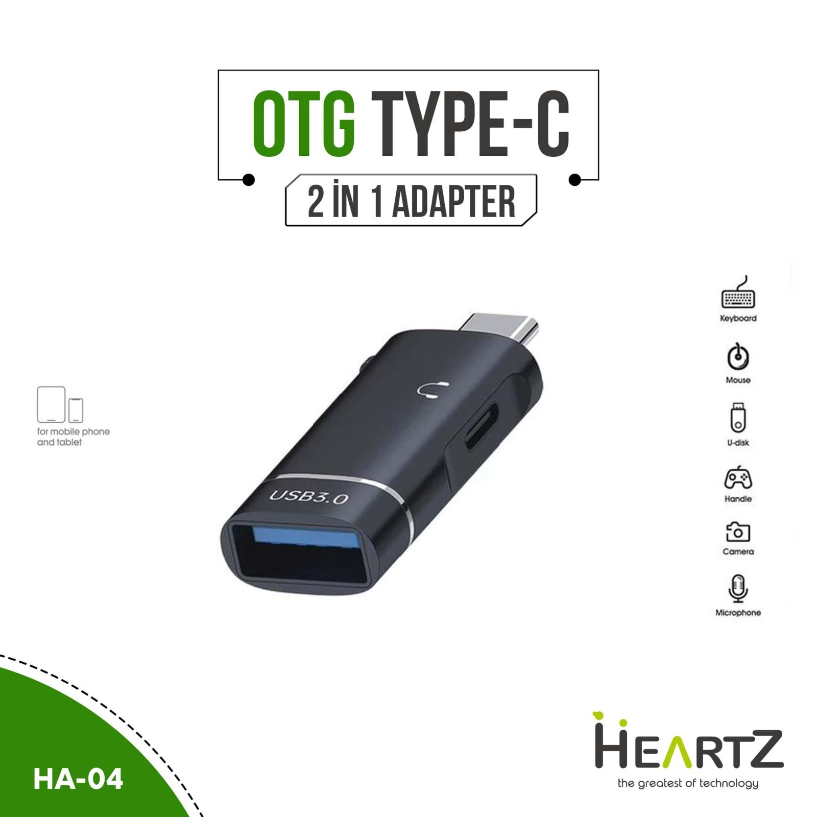 TYPE-C TO USB 2 İN 1 OTG ADAPTER HA04