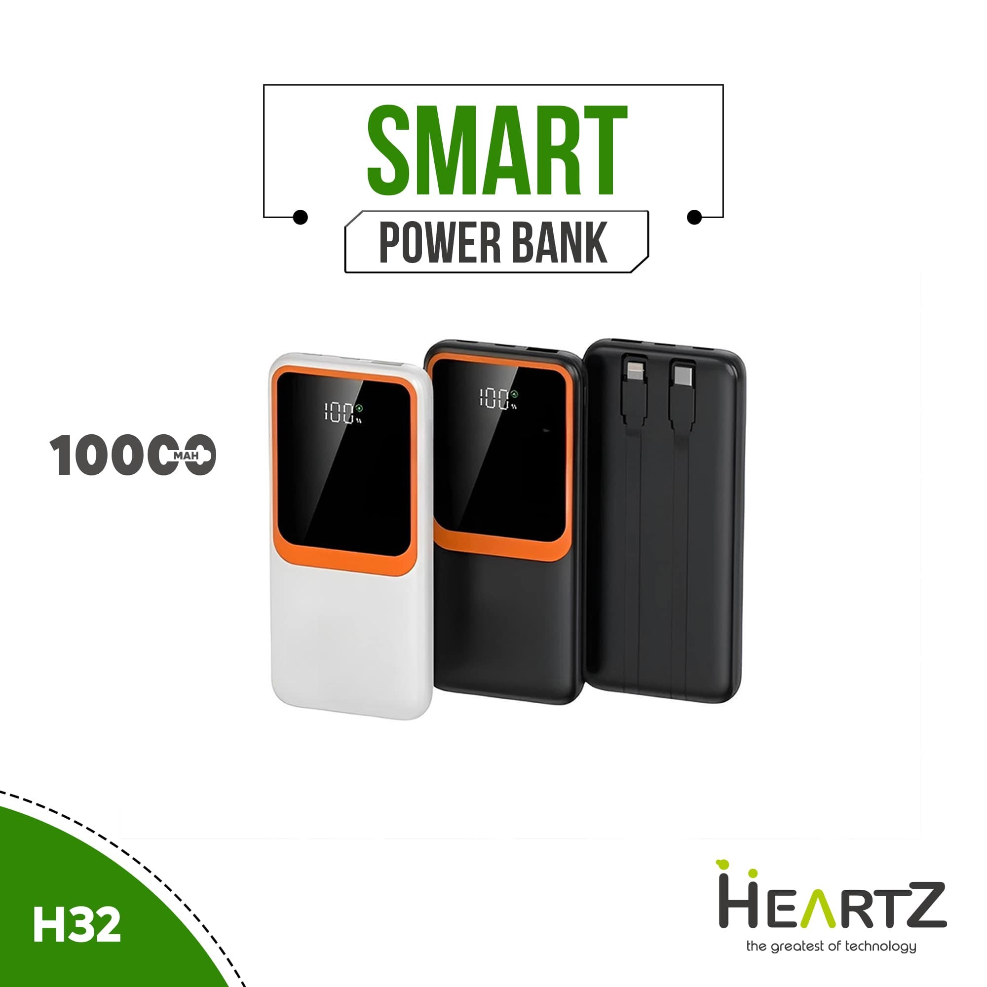 H32 10.000 mAh Powerbank Taşınabilir Şarj Cihazı