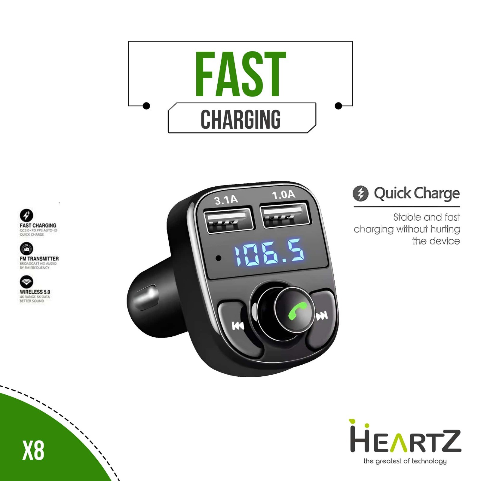 CAR CAHRGER QUİCK CHARGE
