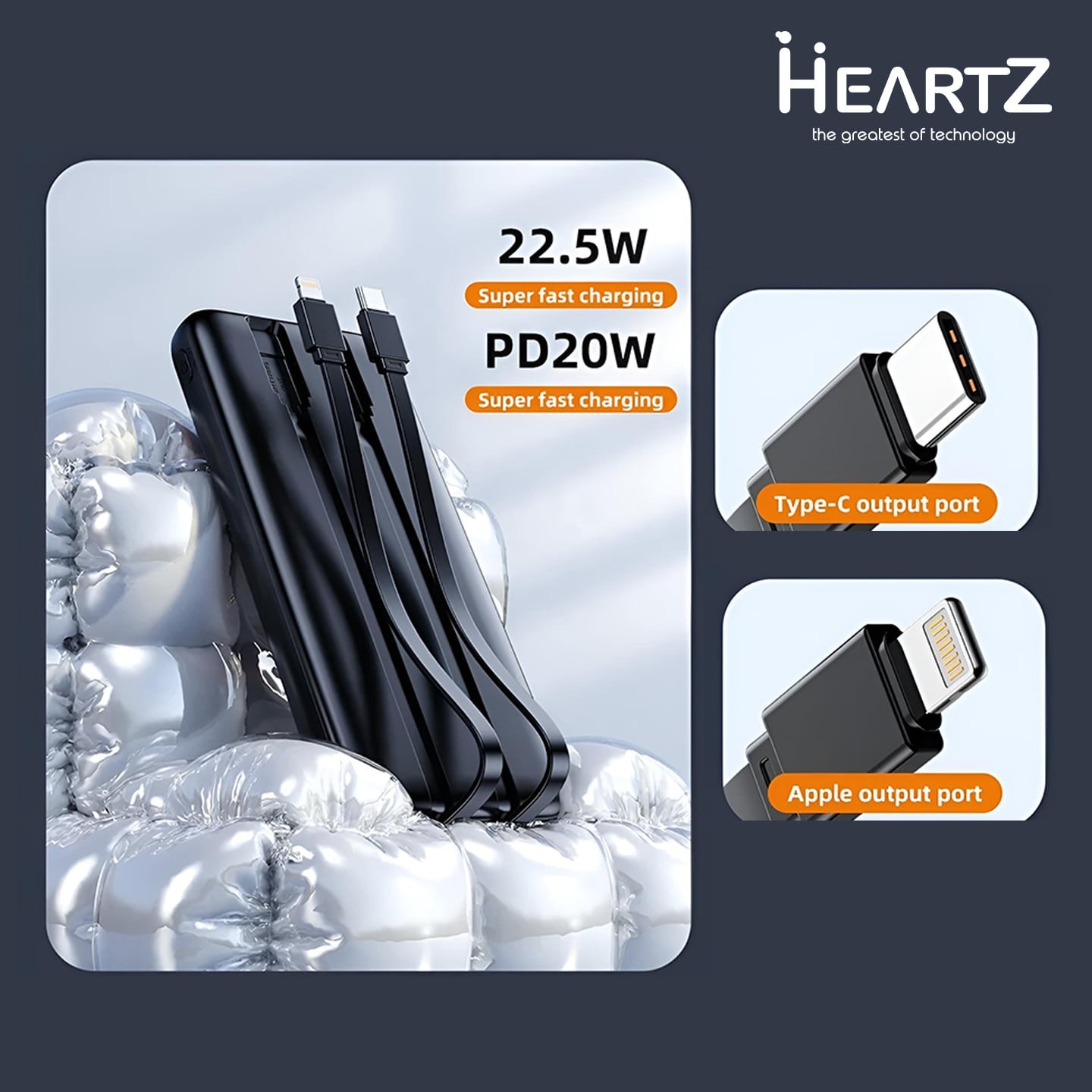 H32 10.000 mAh Powerbank Taşınabilir Şarj Cihazı