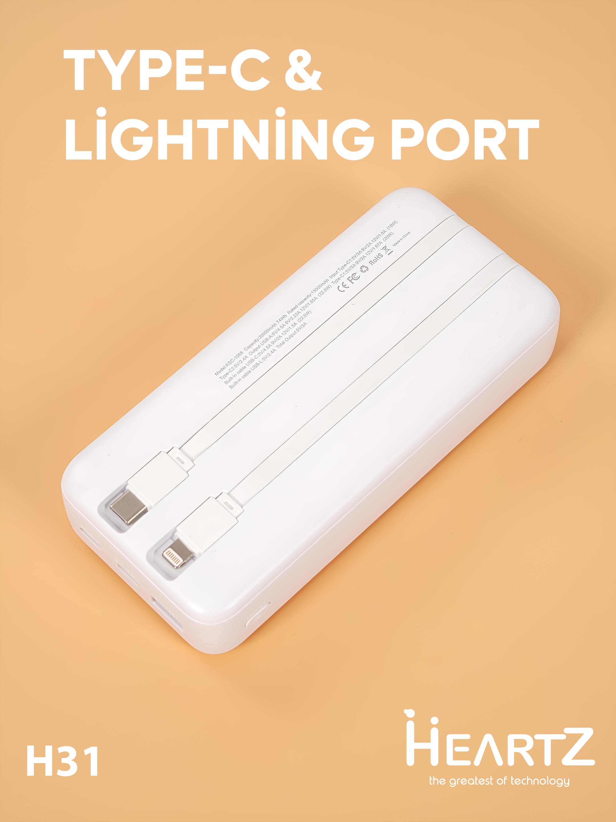 H31 20.000 mAh Powerbank Taşınabilir Şarj Cihazı