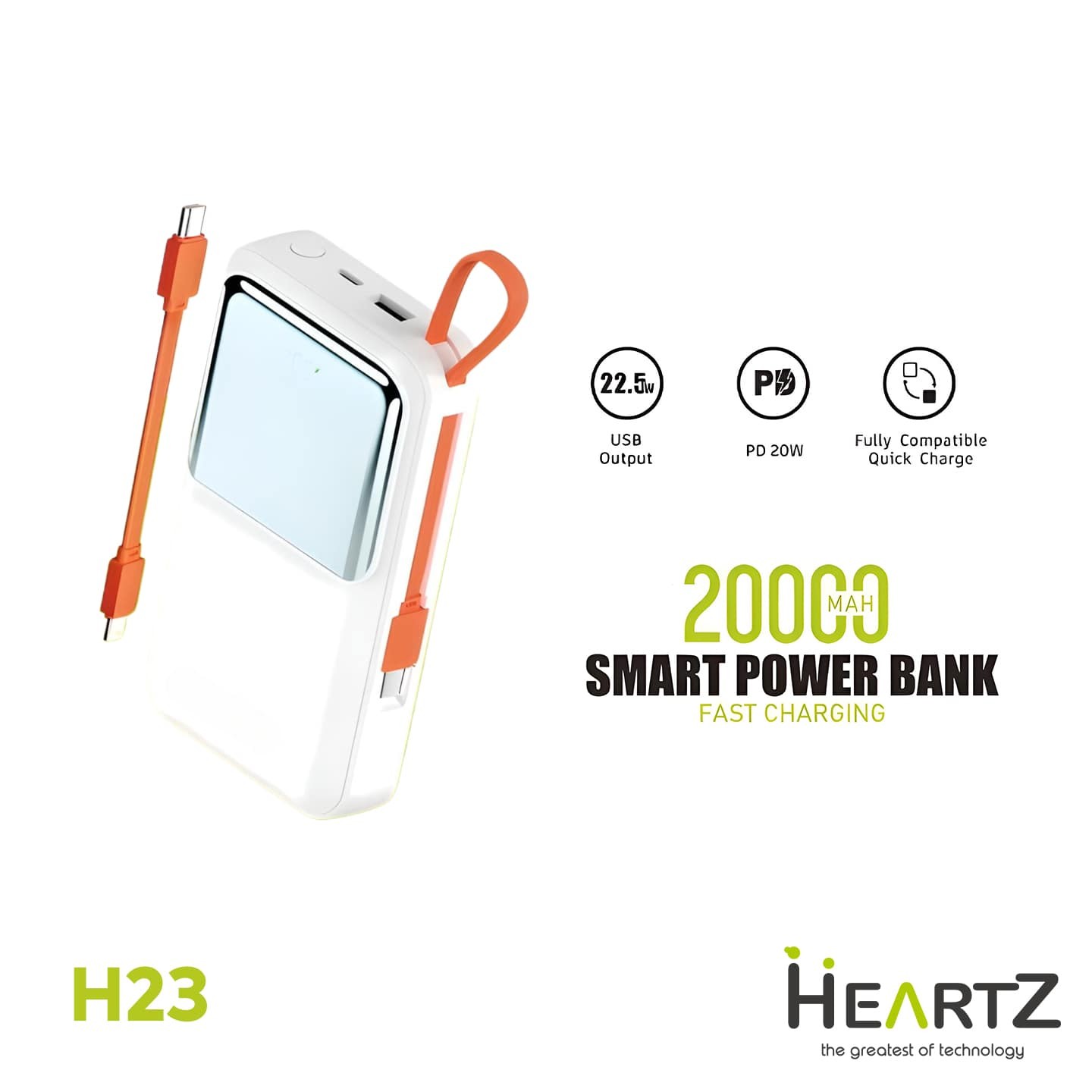 H12 10.000 mAh Powerbank Taşınabilir Şarj Cihazı
