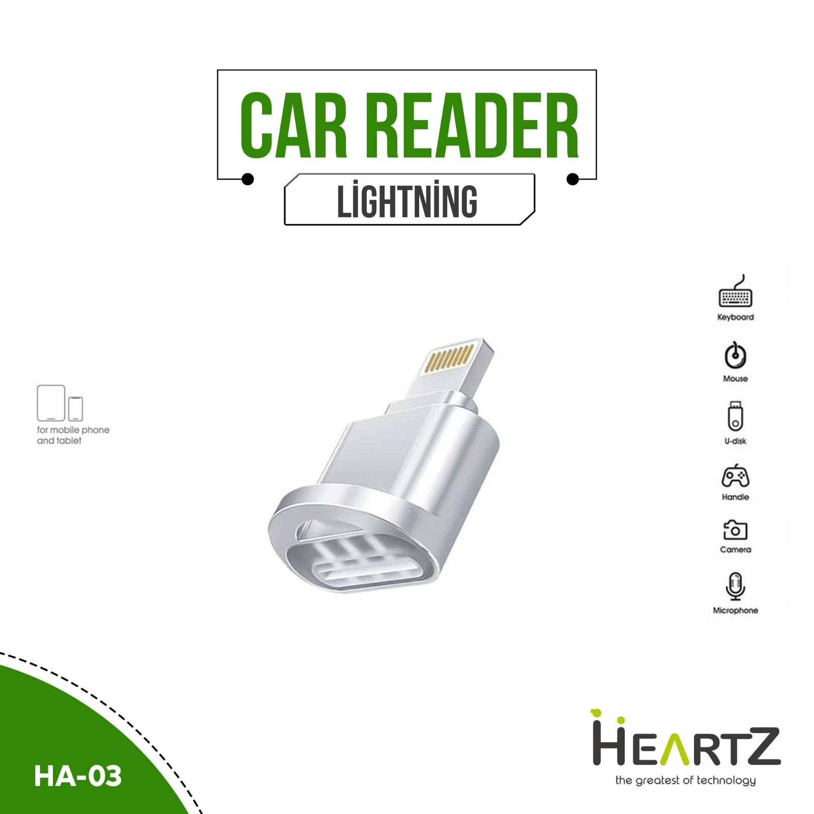 LİGHTNİNG CARD READER OTG HA03