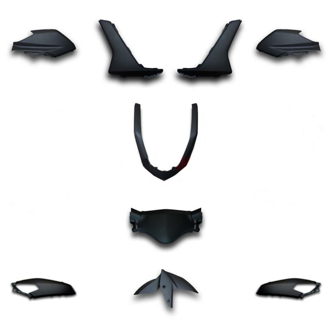 Yamaha Nmax 125-155 Grenaj Seti Mat Siyah Orijinal 2015-2020 (9 Parça)
