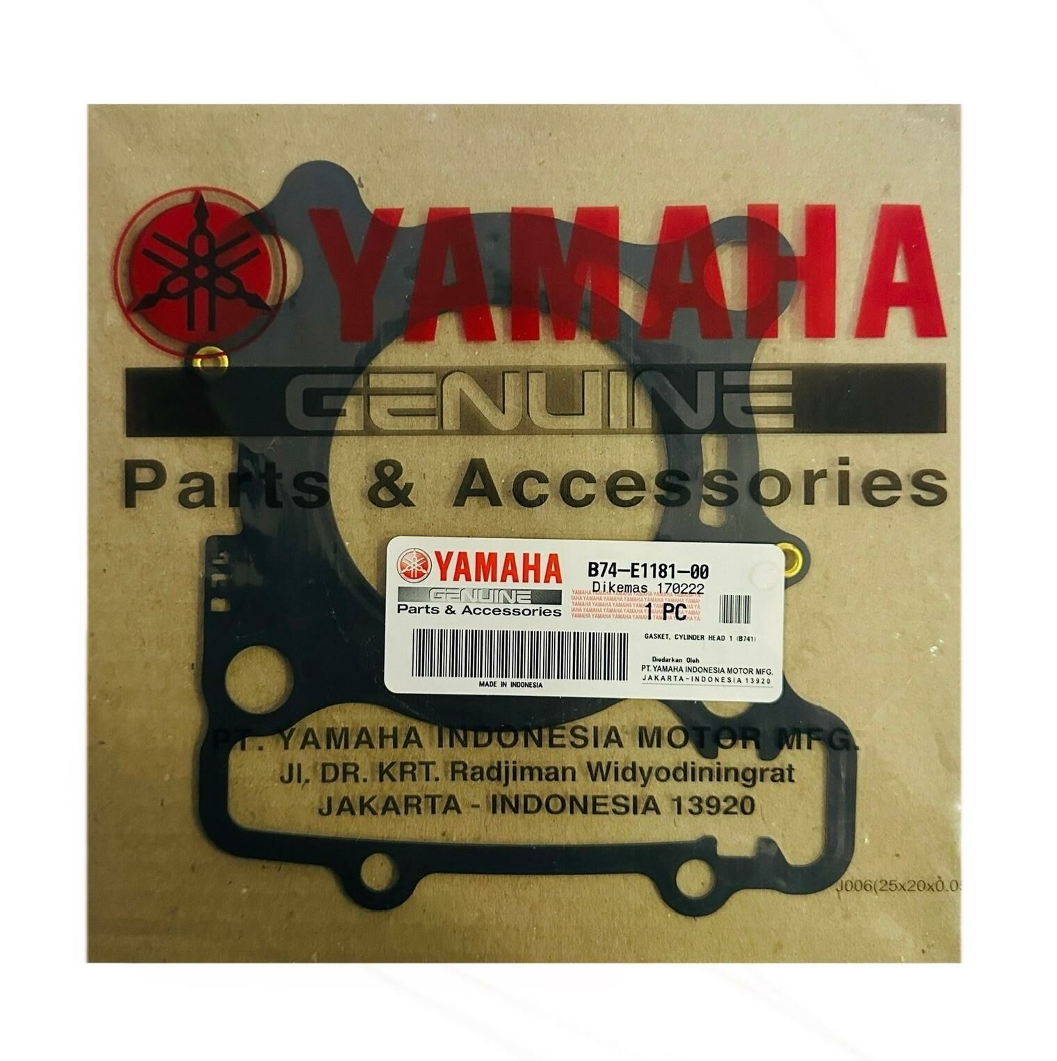 Yamaha Xmax 300 Silindir Üst Kapak Conta Orjinal 2018-2024
