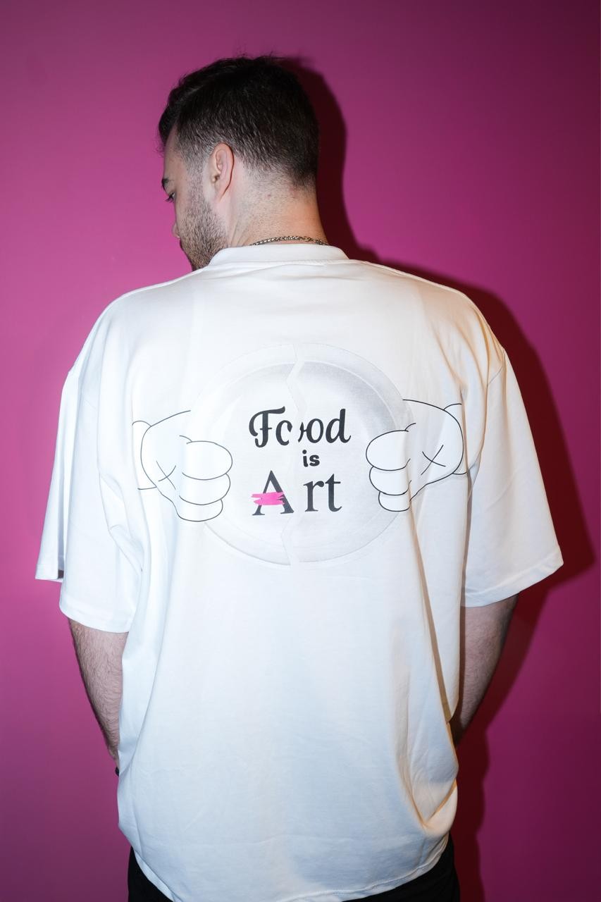 FOOD IS ART WHITE