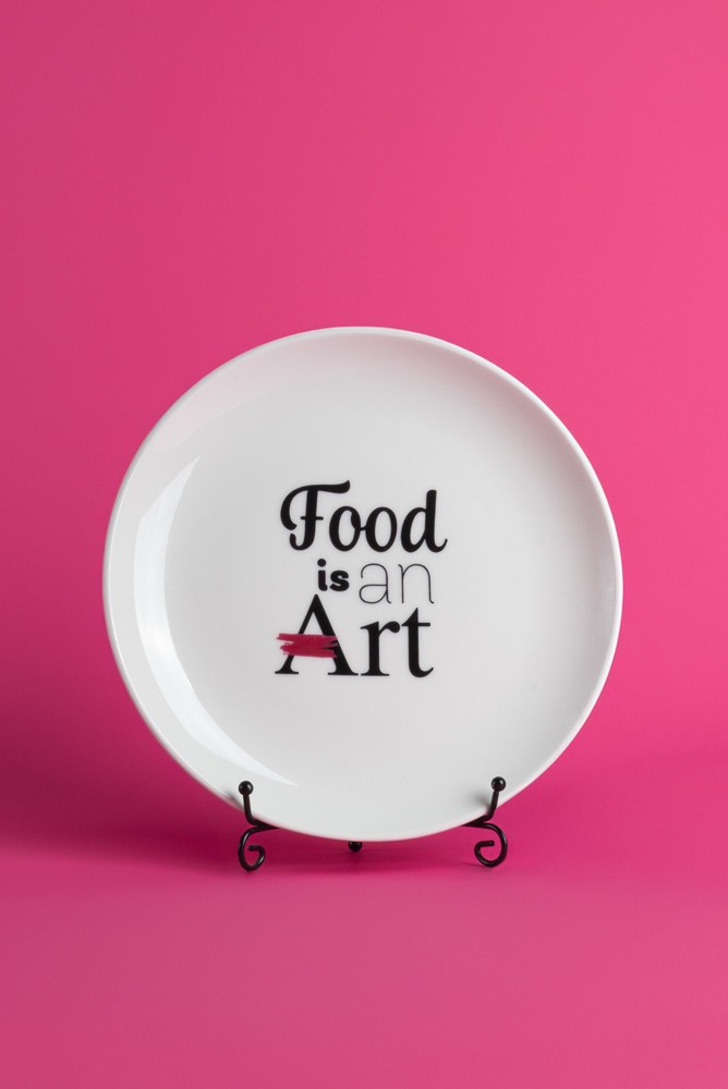 Food is an art plate