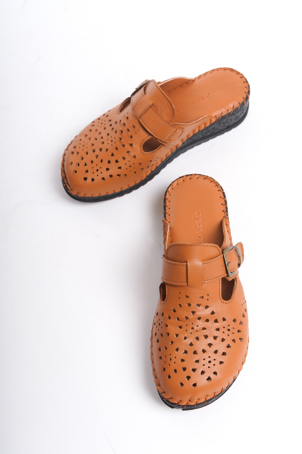 HAKİKİ DERİ ORTOPEDİK COMFORT SABO KADIN TERLİK