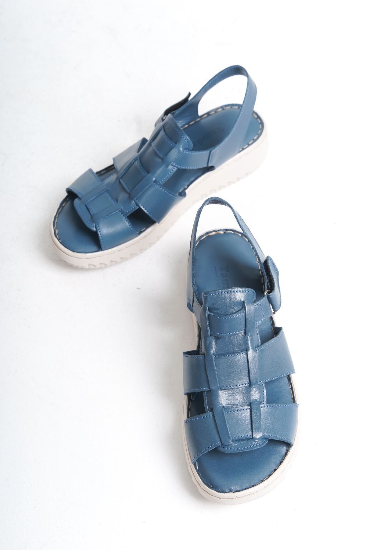 HAKİKİ DERİ ANATOMİK TABAN COMFORT KADIN SANDALET TMD202415