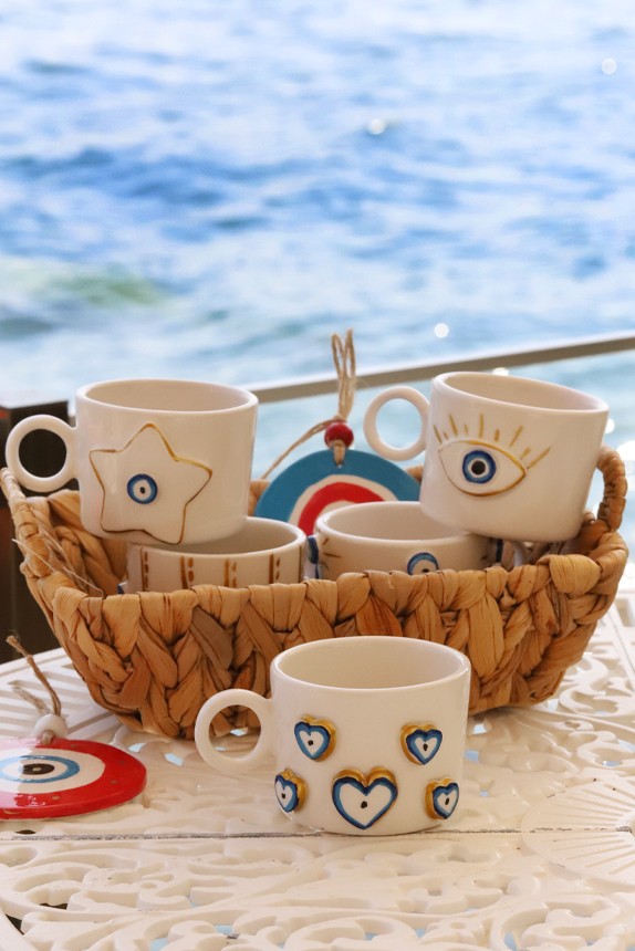 Mar Gold Handmade Double Tabaklı Fincan 180 Ml.