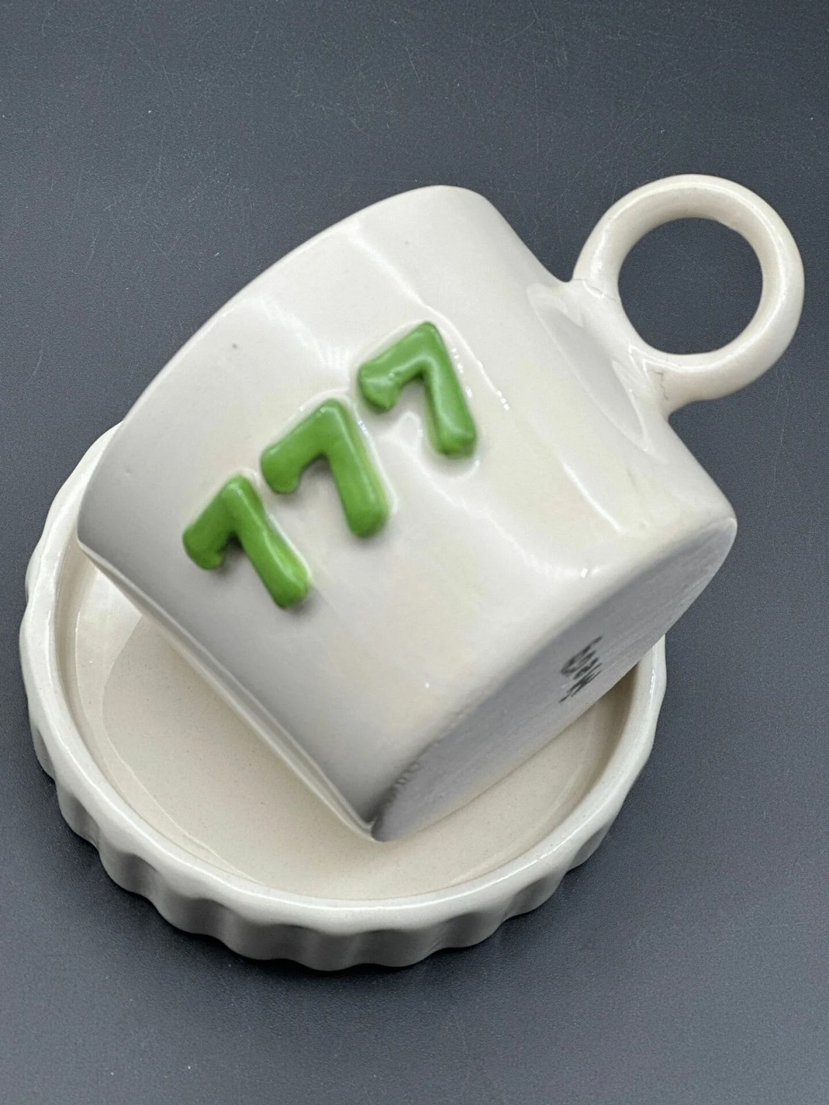Handmade Tabaklı 777 Şans Kupa- Fincan 180