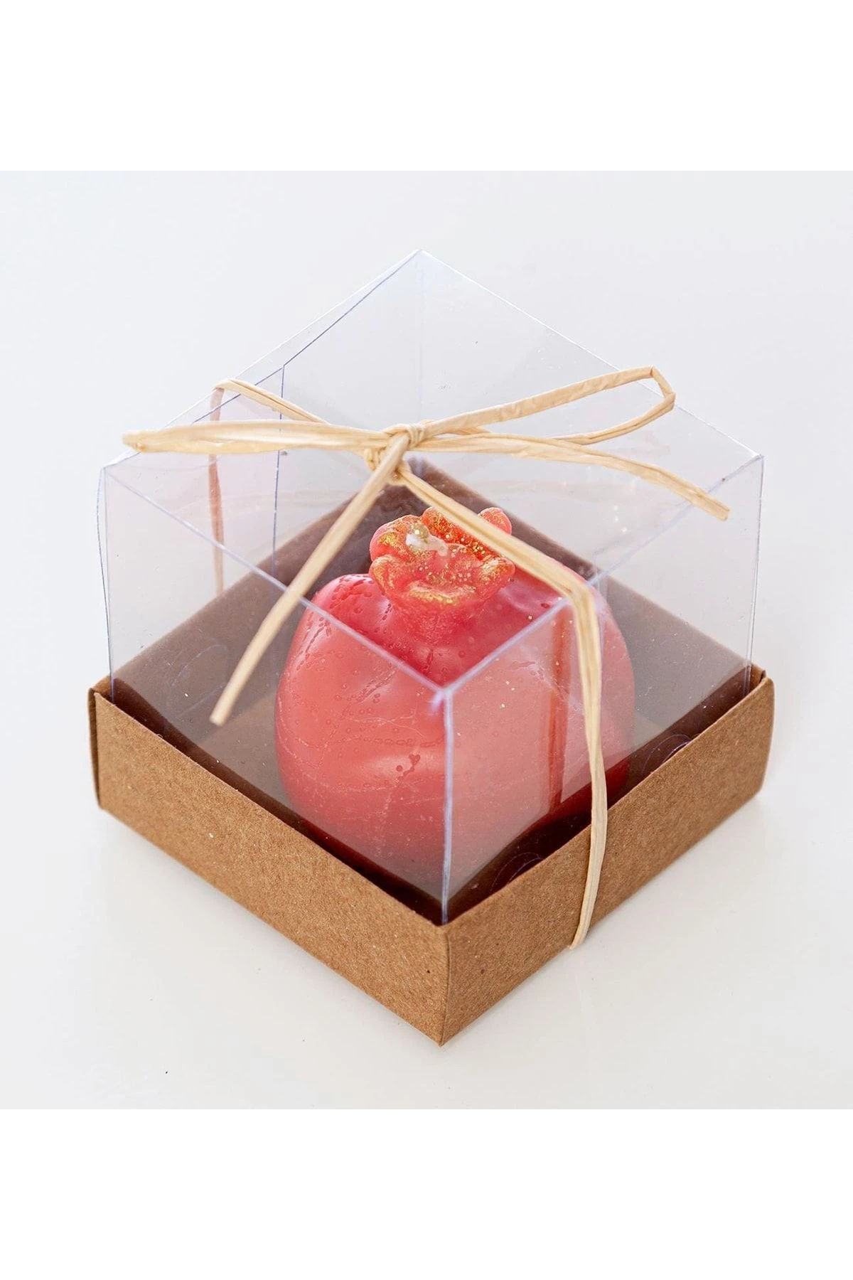 Kırmızı Altın Nar Mum