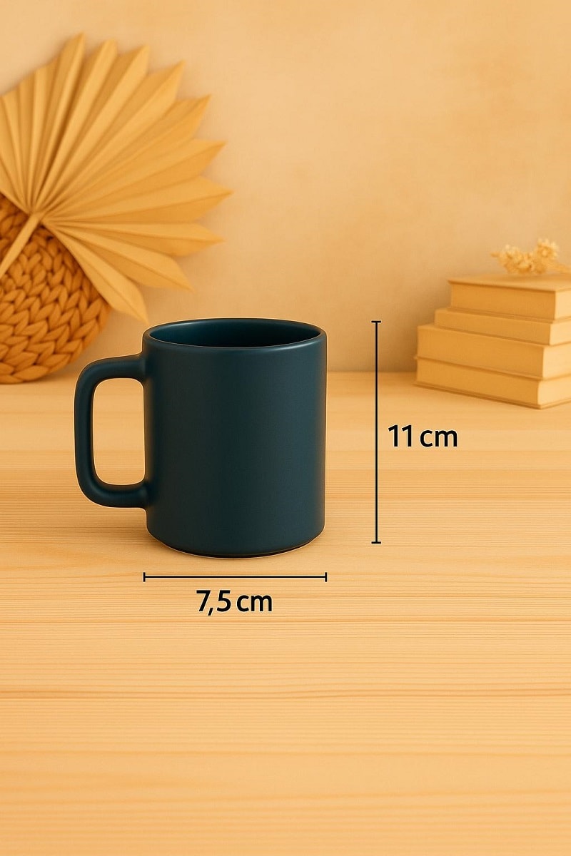 Kapıkaya 2 li Petrol Mavi Kupa 300 ml