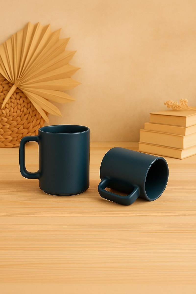 Kapıkaya 2 li Petrol Mavi Kupa 300 ml