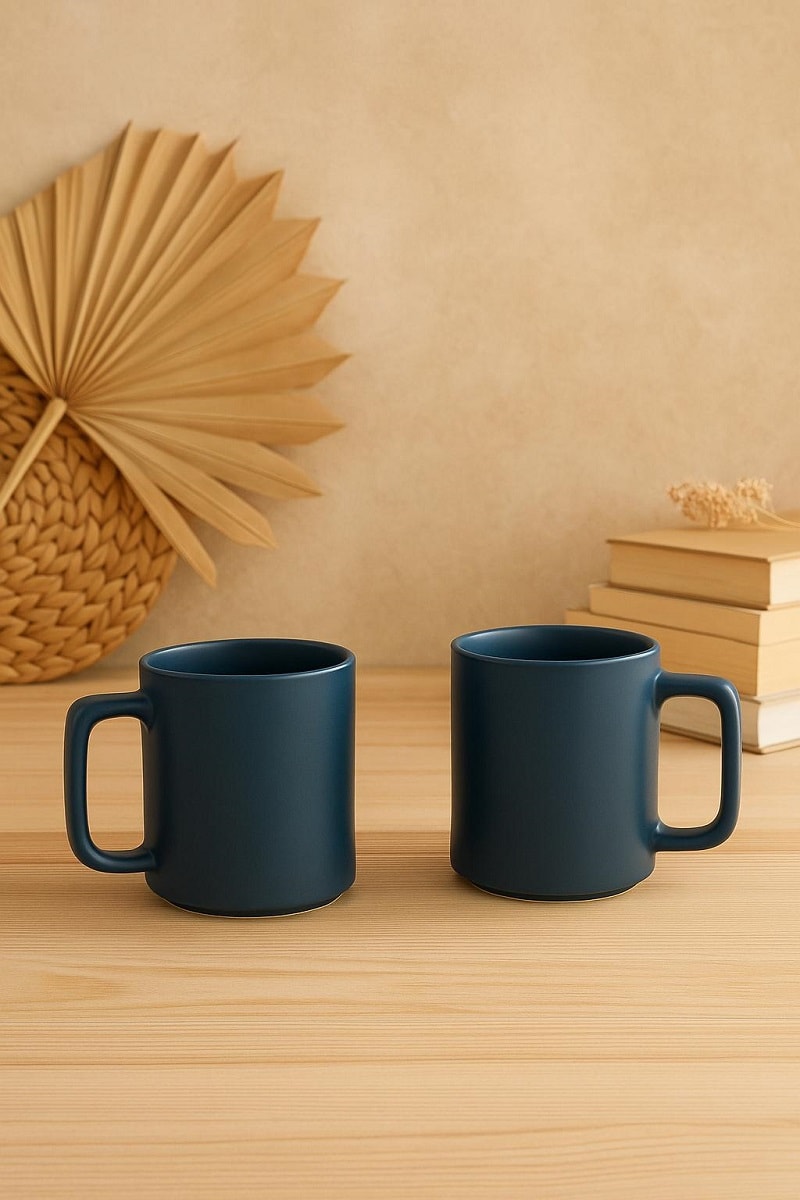 Kapıkaya 2 li Petrol Mavi Kupa 300 ml