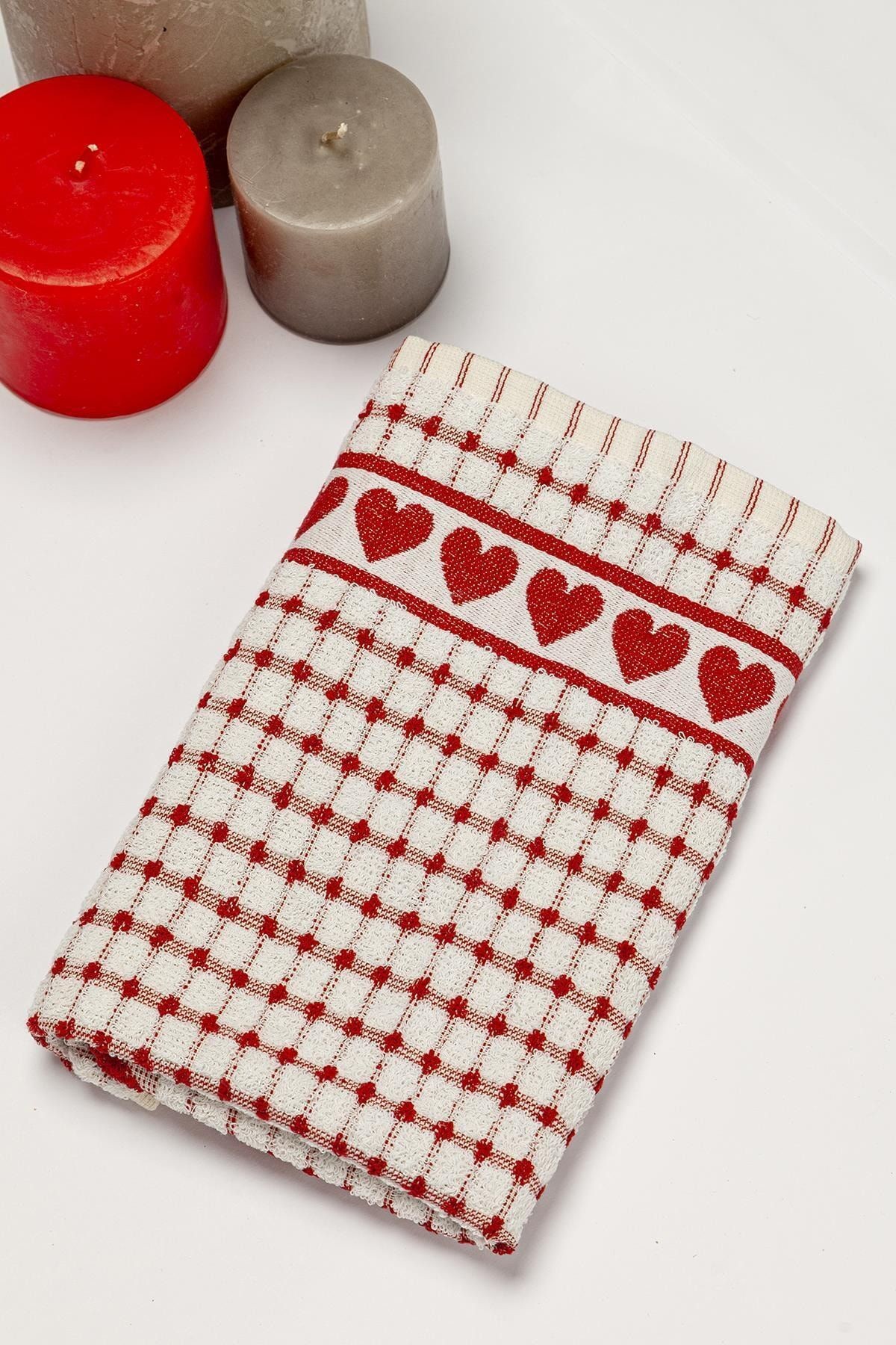 Hiera Love Kırmızı Havlu 50*70