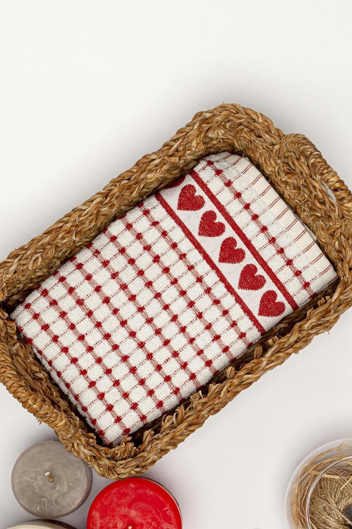 Hiera Love Kırmızı Havlu 50*70