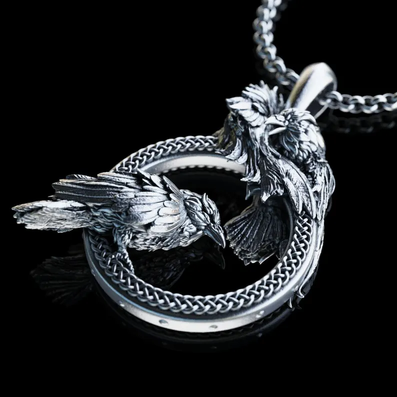 Hugin & Munin Necklace